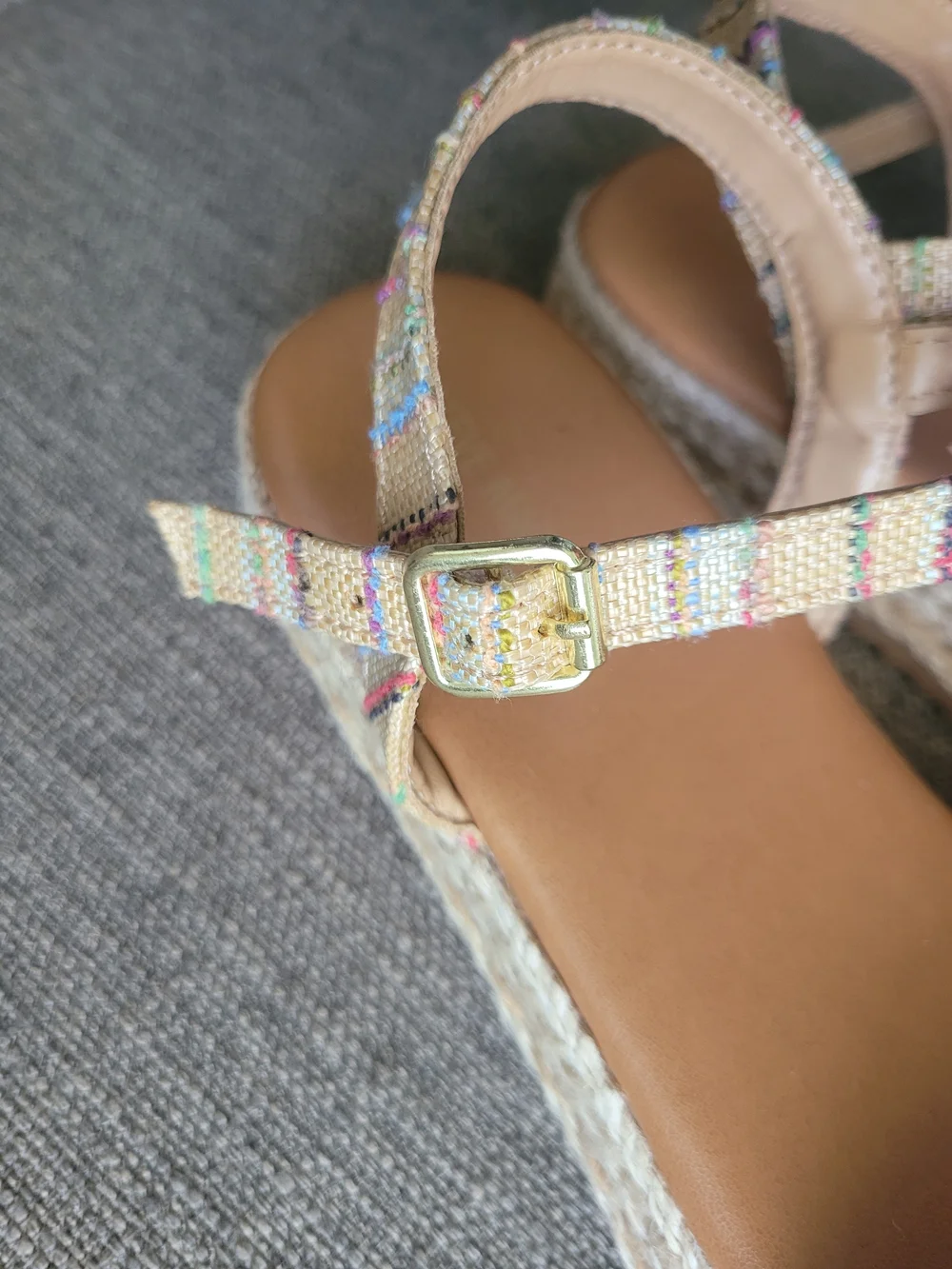 Steve Madden J-Coast Espadrille Platform Sandals Size 5